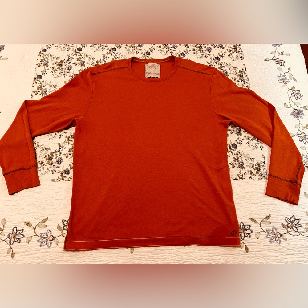 Kirra Men's Burnt Orange Long Sleeve Tee